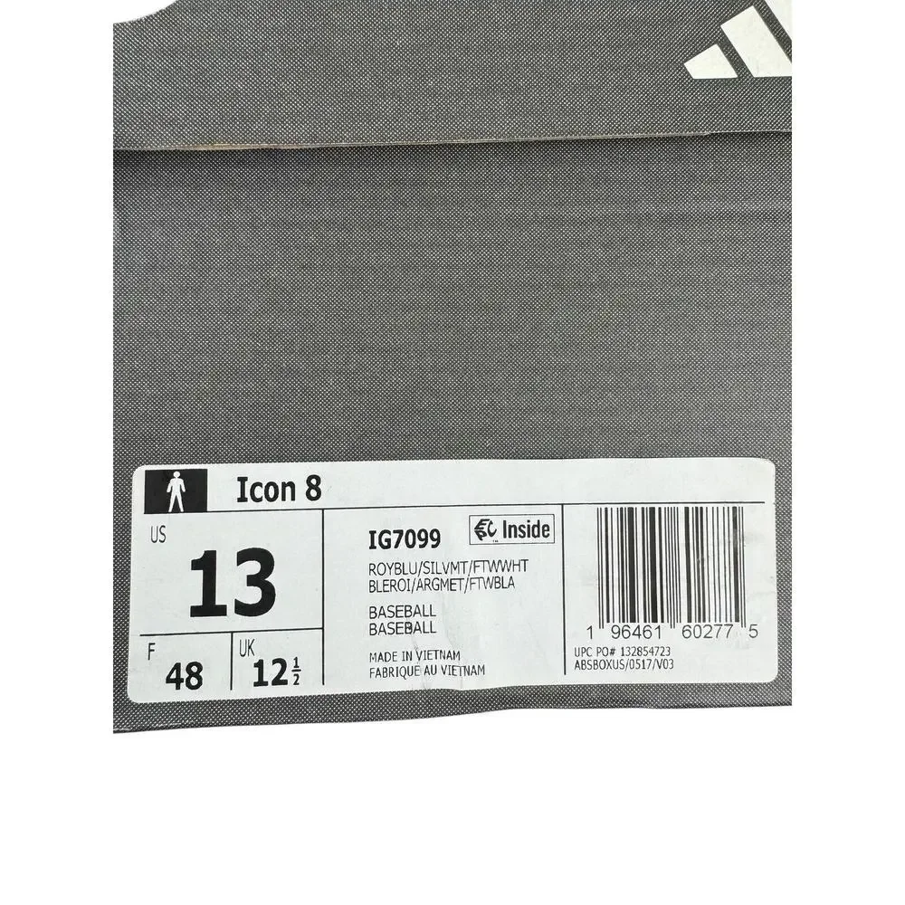 adidas Men's Icon 8 Sneaker,‎ Team Royal Blue/Silver Metallic/White, 13